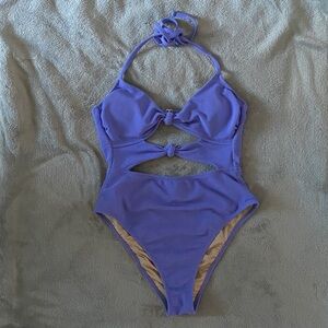 Purple One-Piece Swimsuit